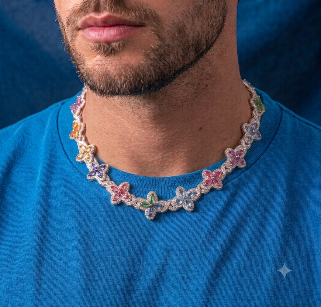 Infinity Clover Cuban Link