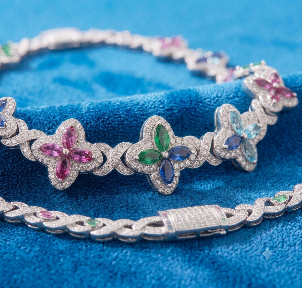 Infinity Clover Cuban Link